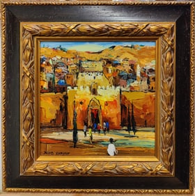 Jacob Chayat O/C Painting Olde City of Jerusalem