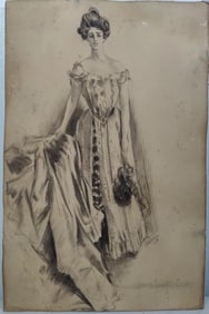 Howard Chandler Christy Pencil Illustration American Girl