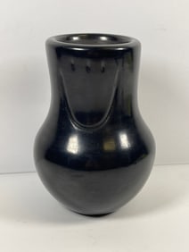 Santa Clara Toni Roller Blackware Bowl with Bear
