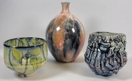 Lot of 3 Art Pottery Pieces