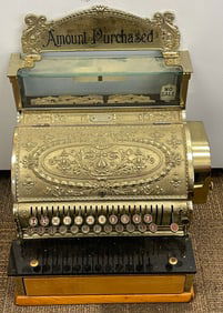 National Cash Register, Model 332 with Sign