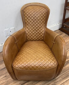 Equestrian English Saddle Form Chair Restoration Hardware