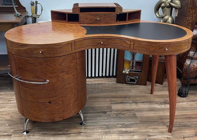 Mobi Mid Century Style Turkish Wood Desk Maurice Villency