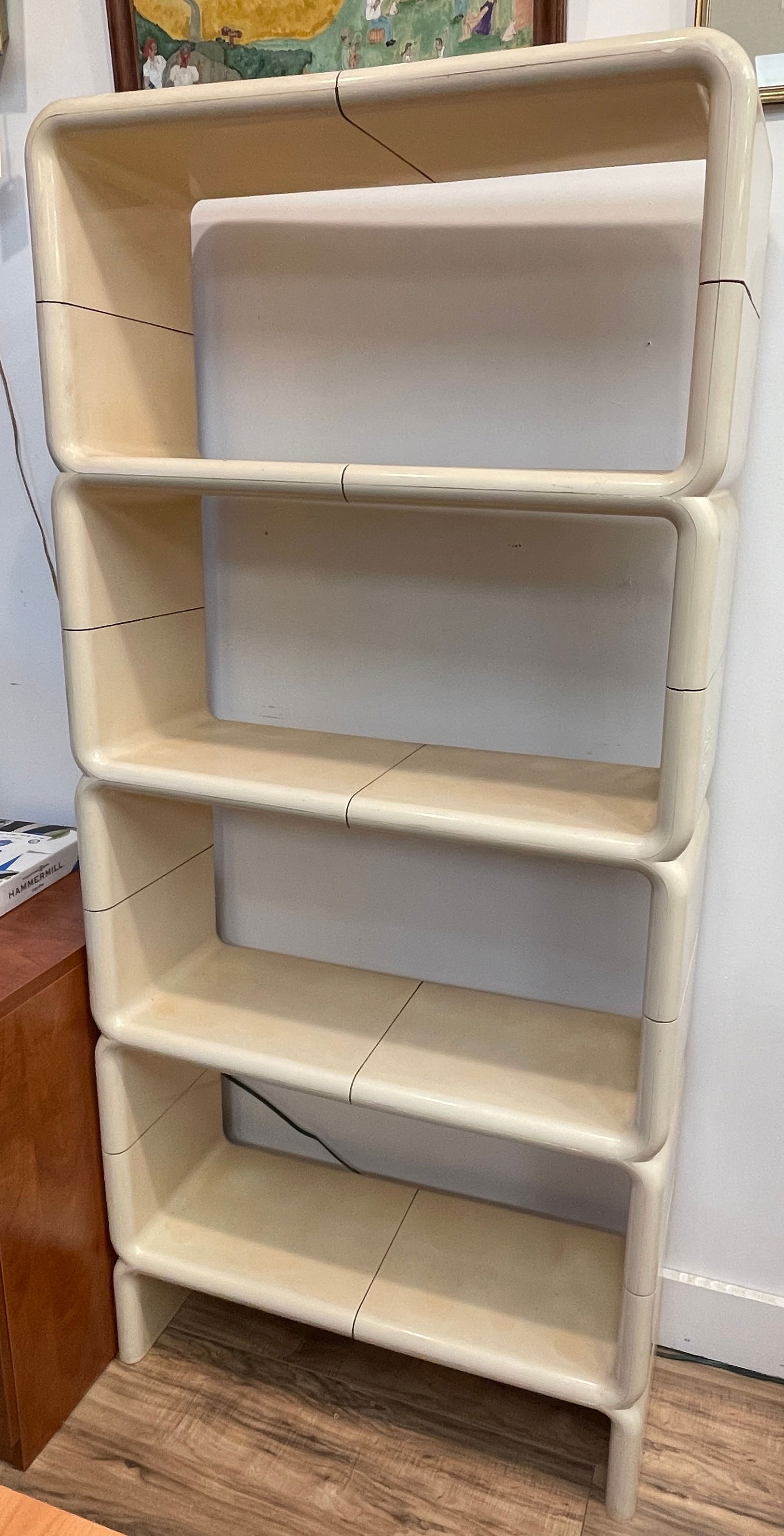 c1970 10 Piece UMBO Cream Modular Bookshelves Key Leroy Ruggles (1 of 3)