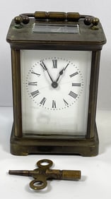 French Brass Carraige Clock
