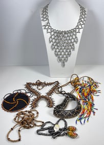 Lot of 7 Native American Beaded Necklaces