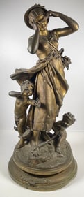 19th Century Henri Dumaige French Bronze Sculpture Titled "Casse Cou"