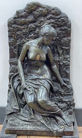 c1900 Alfred Boucher Volubilis Bronze "Morning Glory" Barbedienne Cast