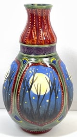 Stephanie Young Clearwater Designs Moonlight Bottle Art Pottery Vase
