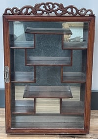 Asian Teakwood Hanging Cabinet