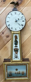 American New Hampshire Banjo Clock by James Cole