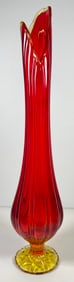 Mid Century Amberina LE Smith Swung Vase