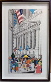 John Suchy 3D Print in the Style of Rizzi NYC Stock Exchange