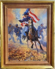 Charles Ewing O/B Illustration Union Army Civil War Battle