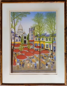 Fanch Ledan L/E Lithograph Titled La Boheme du Tertre