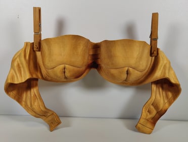 Loris Marazzi Exotic Cirmolo Pine Carved Wood Bra