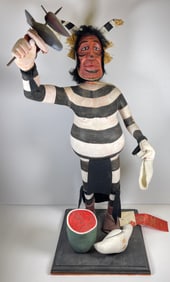 Walter Howato (Hopi, Reed Clan, 1921-2003) Wood Koshare Kachina
