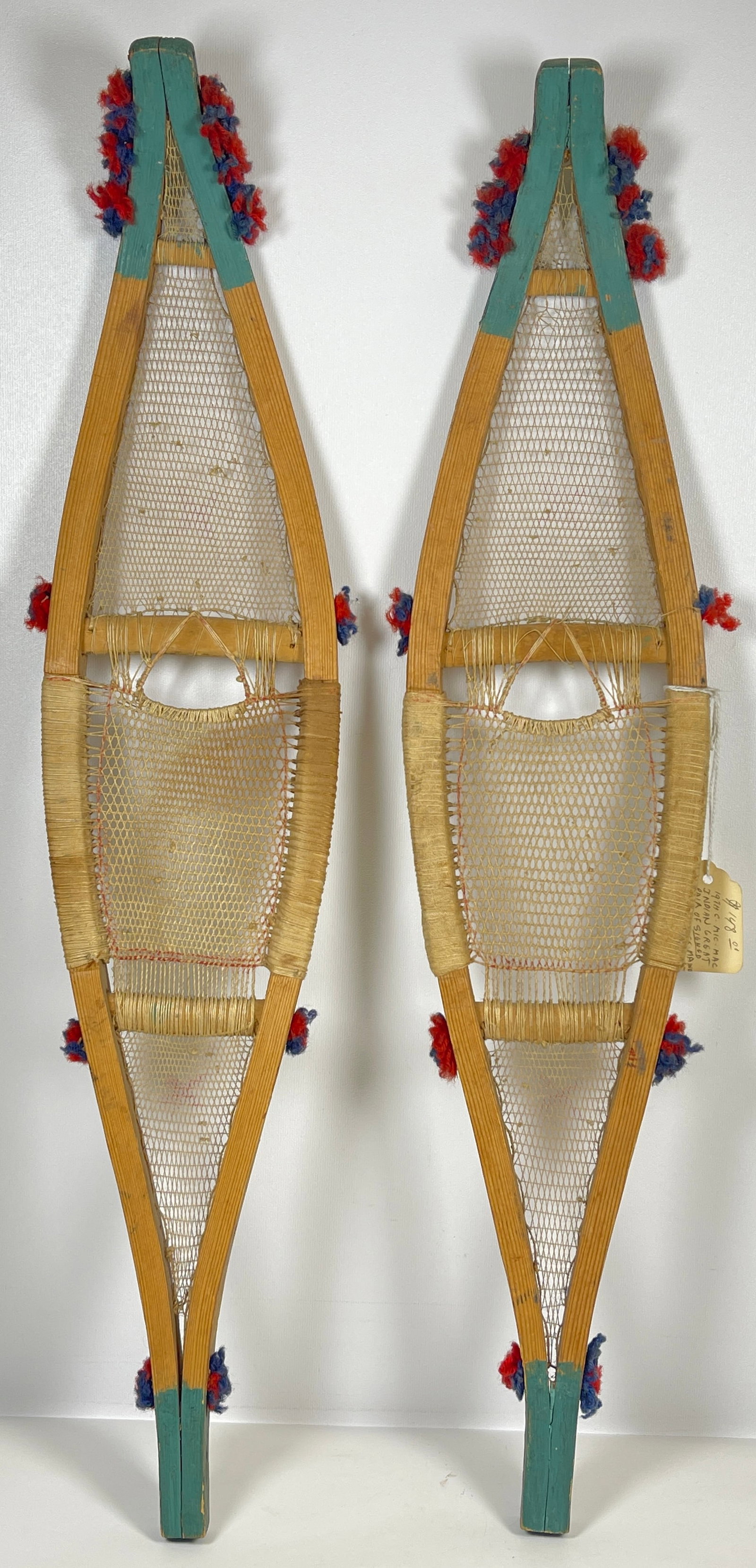 19th Century Cree Native American Eastmain James Bay Pr Snow Shoes (1 of 6)