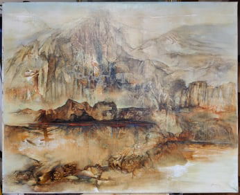 Florence Hasenflug Rocky Mountain Lake Landscape