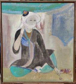 Lekim Ibragimov O/C Painting Daughter of Hotan 1992