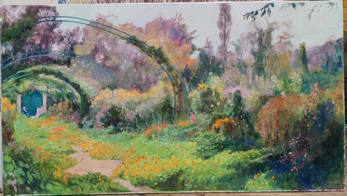 Gail Hicks Monumental Floral Garden Landscape