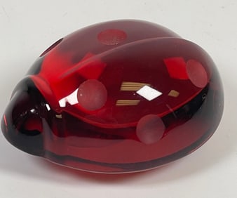 Baccarat Crystal Ladybug Figurine
