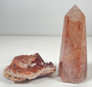 Lot of 2 Red Quartz Samples
