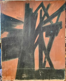 Guillermo Montesinos Modern Abstract O/C 1962
