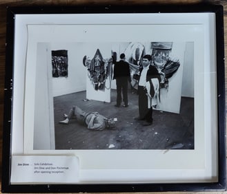 Robert McElroy Photo Jim Dine Smiling Workman Reception