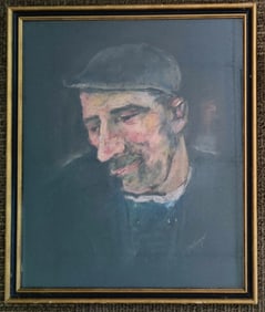 Fritz Zolnhofer Portrait in Pastel c. 1930s