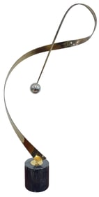 Curtis Jere American Abstract Kinetic Ribbon Sculpture
