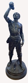 Sylvain Kinsburger (1855-1935) Bronze titled Faucheur