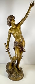 Louis Gossin (1846-1928) Bronze 'Victorious David'