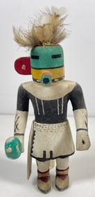 Vintage Native American Peeping Out Man Kachina Doll