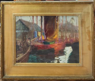 Harry C. Murphy O/B Impressionist New England Harbor