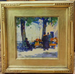 Harry Alan Weston O/B Spanish Courtyard Flower Stand