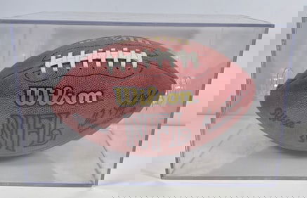 Marv Levy Signed Football