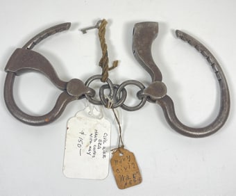 Civil War Era Adams Handcuffs With Key
