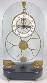 French Great Wheel Skeleton Clock