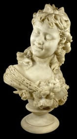 c1920 After Pietro Bazzanti Bust of a Girl