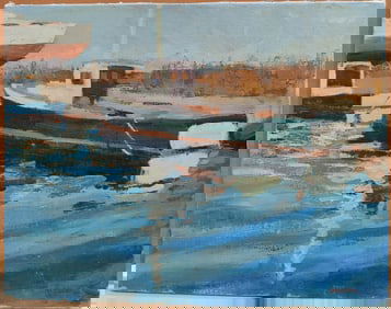 Susan Grisell O/C New England Downeaster Docked