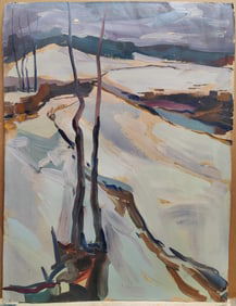 Nikolai Reznik O/B Ukrainian Snowy Winter Landscape