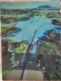 Alan Peters Photorealist O/C Miraflores Locks Panama Canal