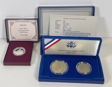 1886-1986 United States Liberty Coin Set & George Washington Half Dollar