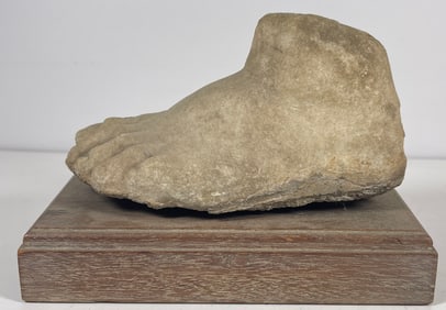 19th Century Grand Tour Fragment of Limestone Statue