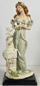 Florence Giuseppe Armani Figurine, Lady With Doves 950C