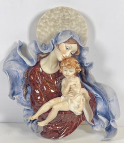 Guiseppe Armani Madonna with Child Wall Plaque