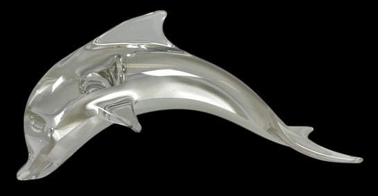 2010 Elio Raffaeli Murano Glass Dolphin