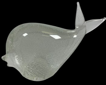 Vintage Murano Art Glass Fish Sculpture Signed Licio Zanetti