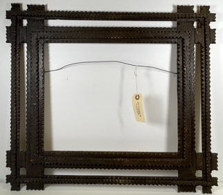 19th Century Tramp Art Frame